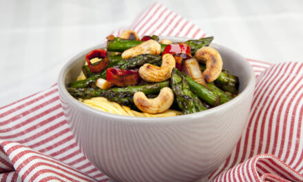 Crohn’s Friendly Cashew and Asparagus.